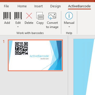PowerPoint Barcode Add-In
