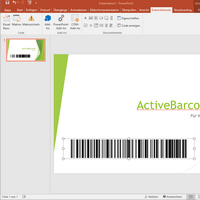 PowerPoint<br>Barcode object
