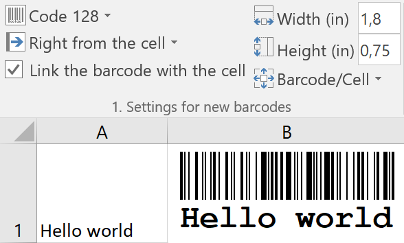 how to insert barcode in excel 2016 video