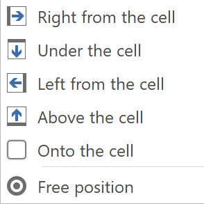 Excel Add-In for barcodes positioning