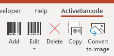 Barcode Add-In#for Microsoft® PowerPoint® 365, 2024, 2021, 2019, 2016, 2013, 2010 ActiveBarcode: Barcode Add-In#for Microsoft® PowerPoint® 365, 2024, 2021, 2019, 2016, 2013, 2010