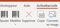 Complément de code-barres#pour Microsoft® PowerPoint® 365, 2024, 2021, 2019, 2016, 2013, 2010 ActiveBarcode: Complément de code-barres#pour Microsoft® PowerPoint® 365, 2024, 2021, 2019, 2016, 2013, 2010