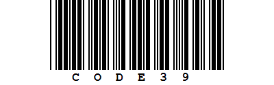 Code 39 barcode symbology description & information