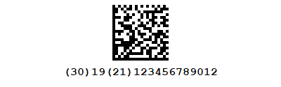 GS1-DataMatrix barcode symbology description &