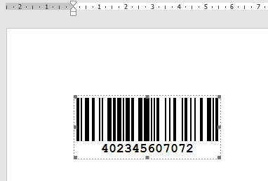 Barcode, Word ActiveBarcode: Barcode, Word