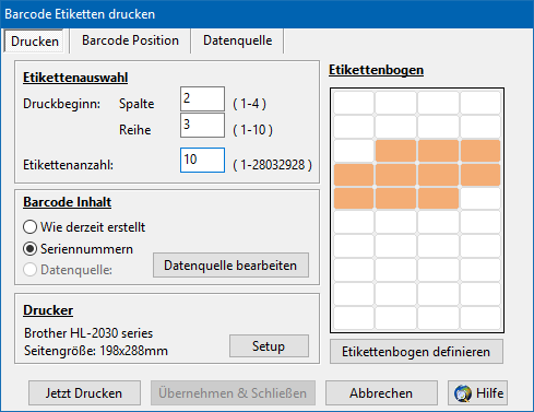 ActiveBarcode: How to print barcode labels