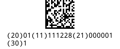 ActiveBarcode: GS1-DataMatrix