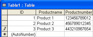 Barcode, Access 2000, XP, 2003