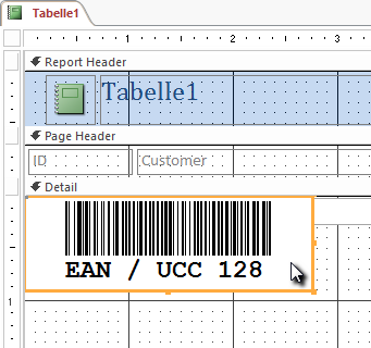 Barcodes In Access 365 2019 2016 2013 2010 Reports