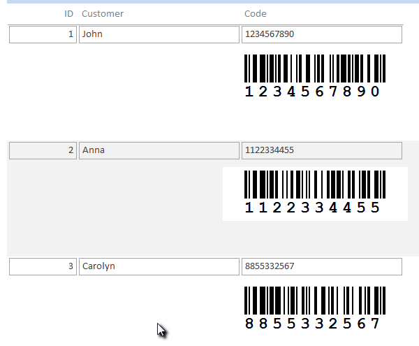 Barcode, Access