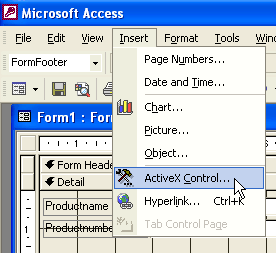 Barcode, Access 2000, XP, 2003