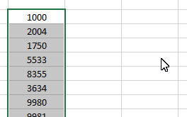 Barcode, Excel