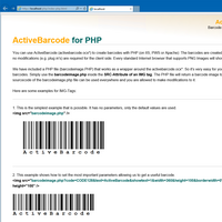 The ActiveBarcode Internet component for ASP.NET, ASP and PHP ActiveBarcode: The ActiveBarcode Internet component for ASP.NET, ASP and PHP