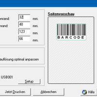 Print one barcode