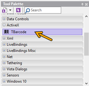 Barcode, Delphi ActiveBarcode: Barcode, Delphi