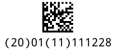 GS1-DataMatrix ActiveBarcode: GS1-DataMatrix