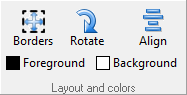 ActiveBarcode: Lay-out en kleuren