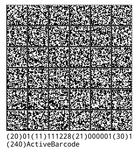 ActiveBarcode: GS1-DataMatrix